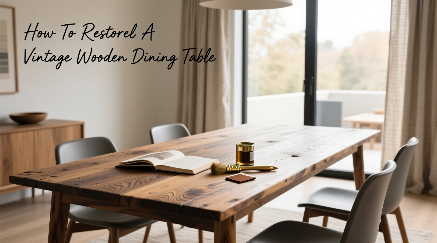 How To Restore A Vintage Wooden Dining Table