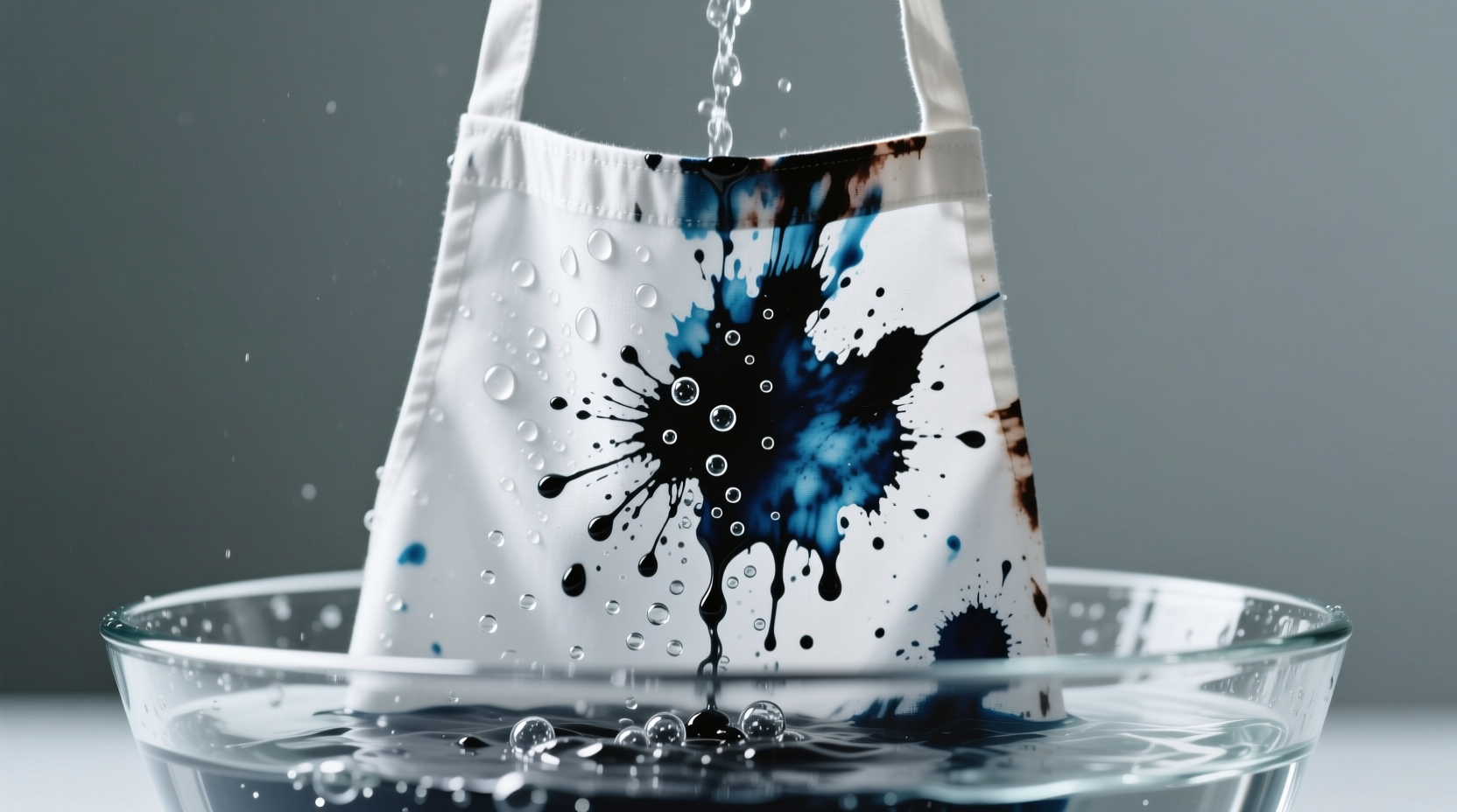 inkjet ink removal from cotton aprons