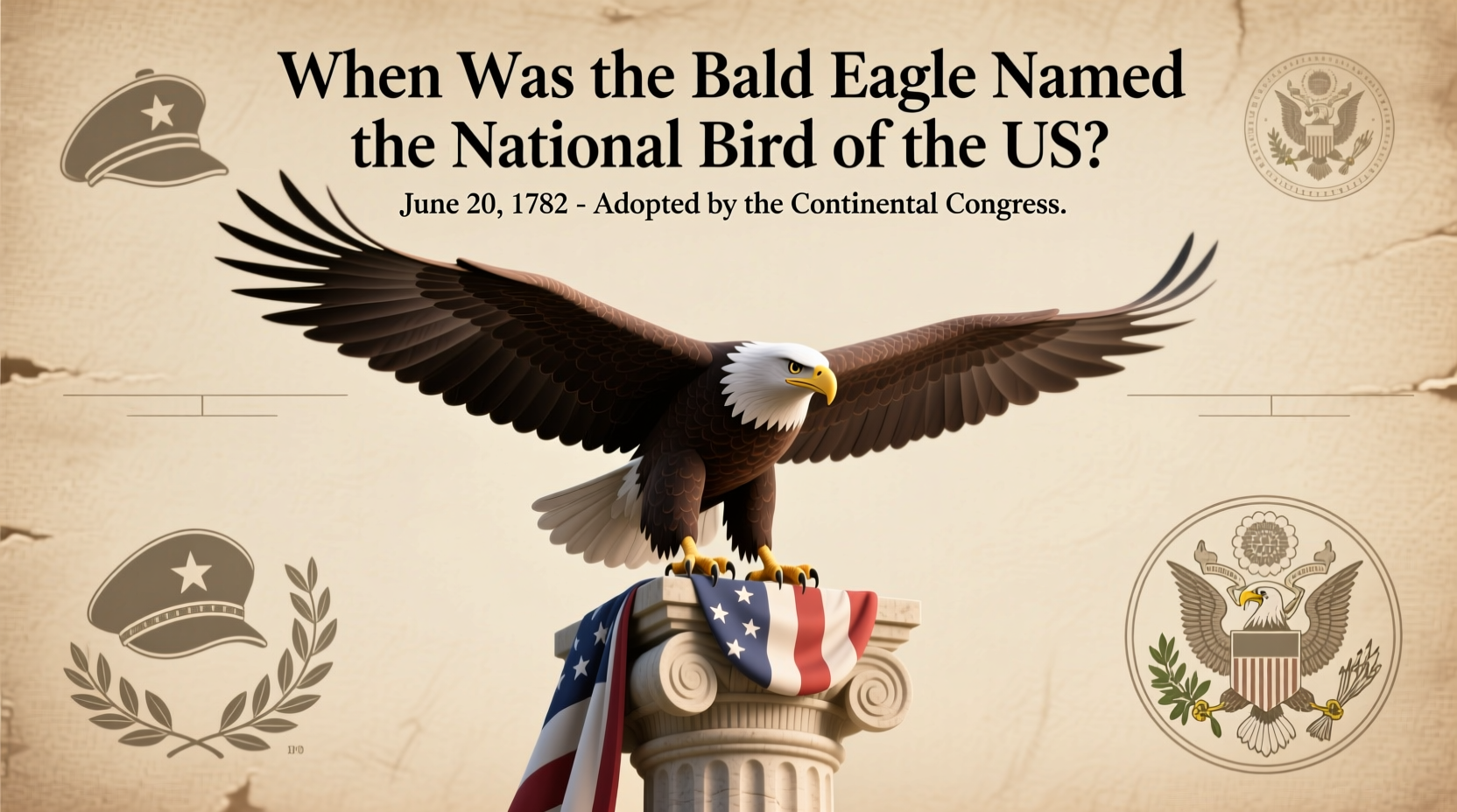 when was the bald eagle named the national bird