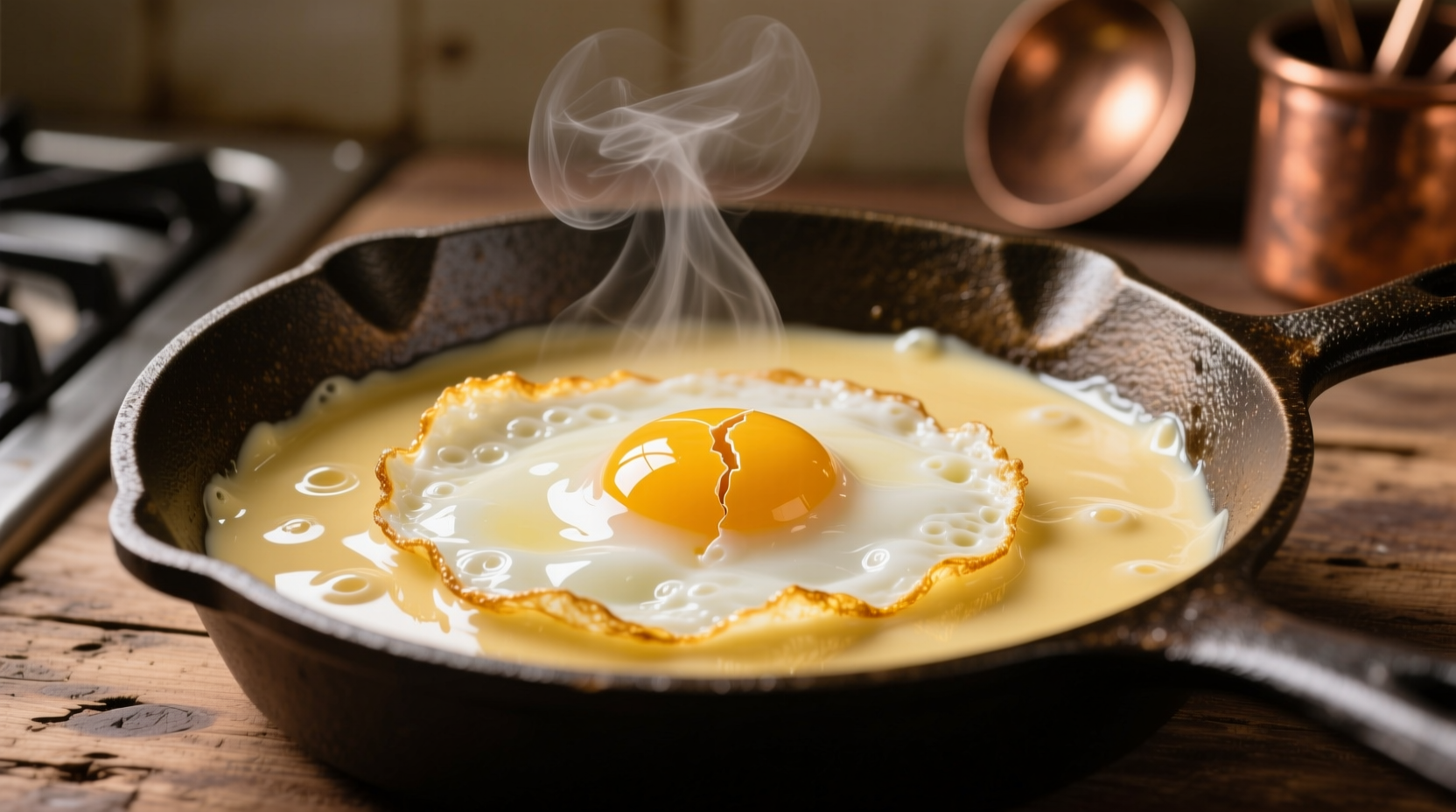 fry your eggs in heavy cream
