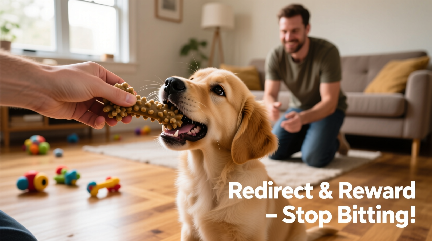 how to train a puppy to stop biting hands and clothes during play