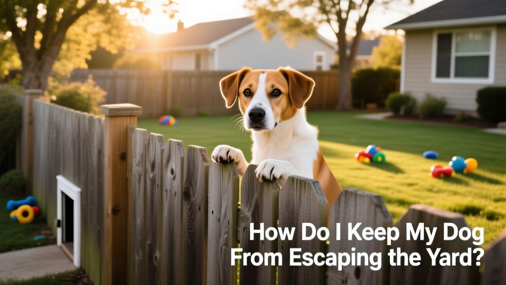 A well-maintained backyard fence with a curious dog looking over it