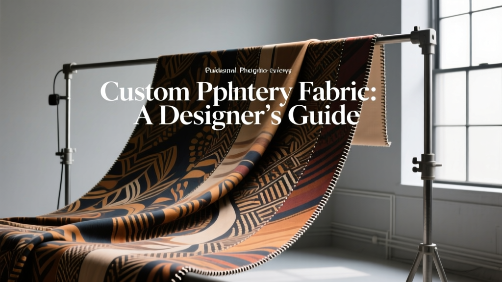 Custom Printed Upholstery Fabric: A Designer’s Guide