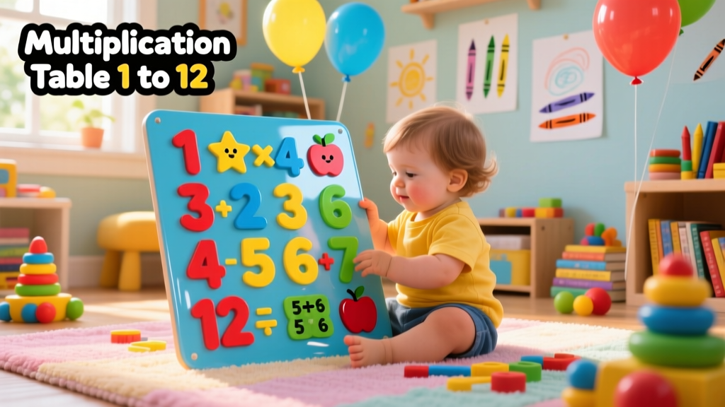 Multiplication Table of 1 to 12: A Developmentally Appropriate Guide for Early Learners