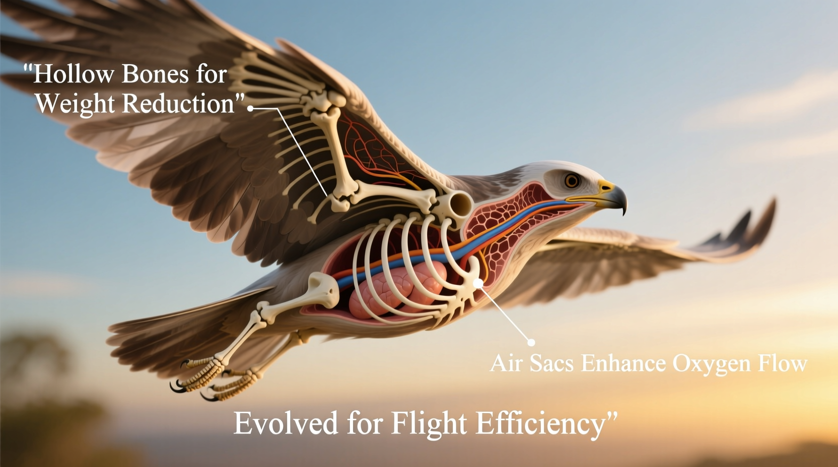 why do birds have hollow bones