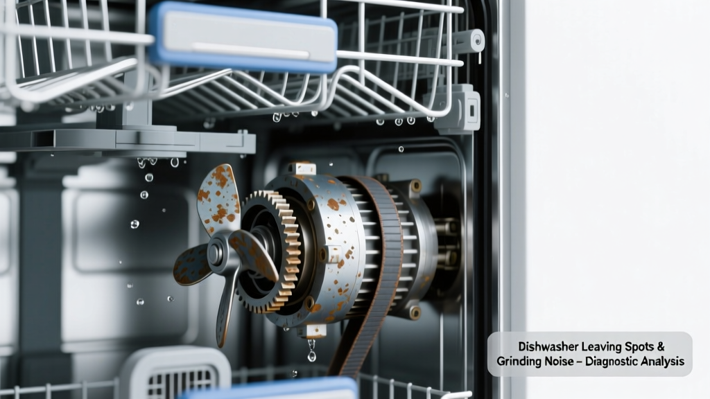 Dishwasher Leaving Spots & Grinding Noise: Quick Diagnosis