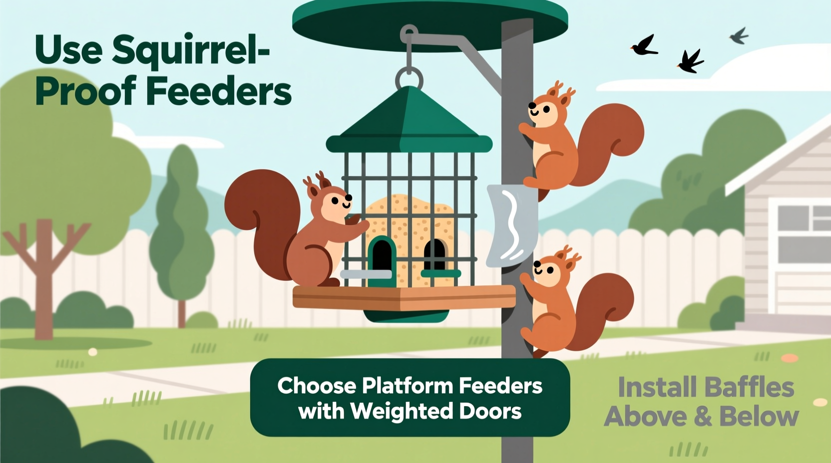 How to Stop Squirrels from Eating Bird Food