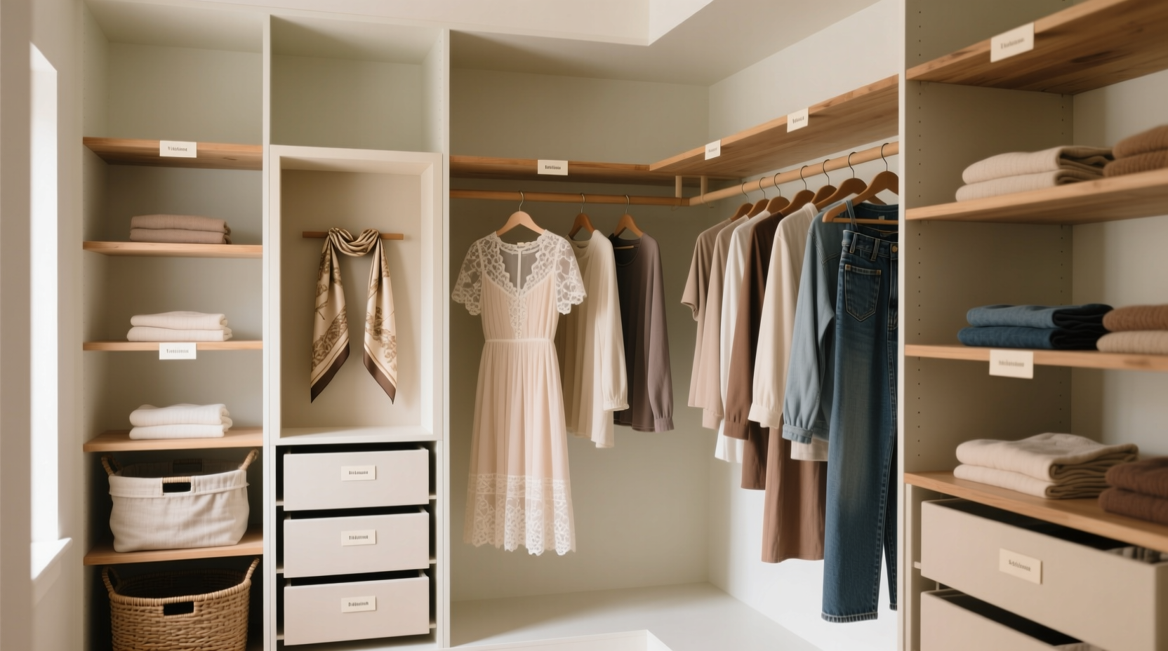 closet organization tips for mixed value wardrobes