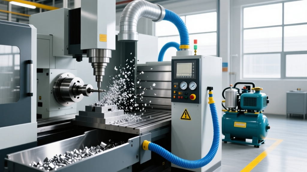 CNC Chip Management & Dust Collection: Maintaining Your Air Compressor for CNC Machines