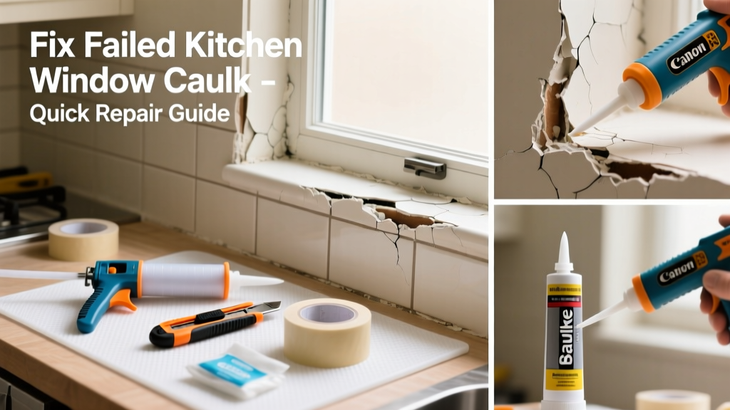 Fix Failed Kitchen Window Caulk: Quick Repair Guide