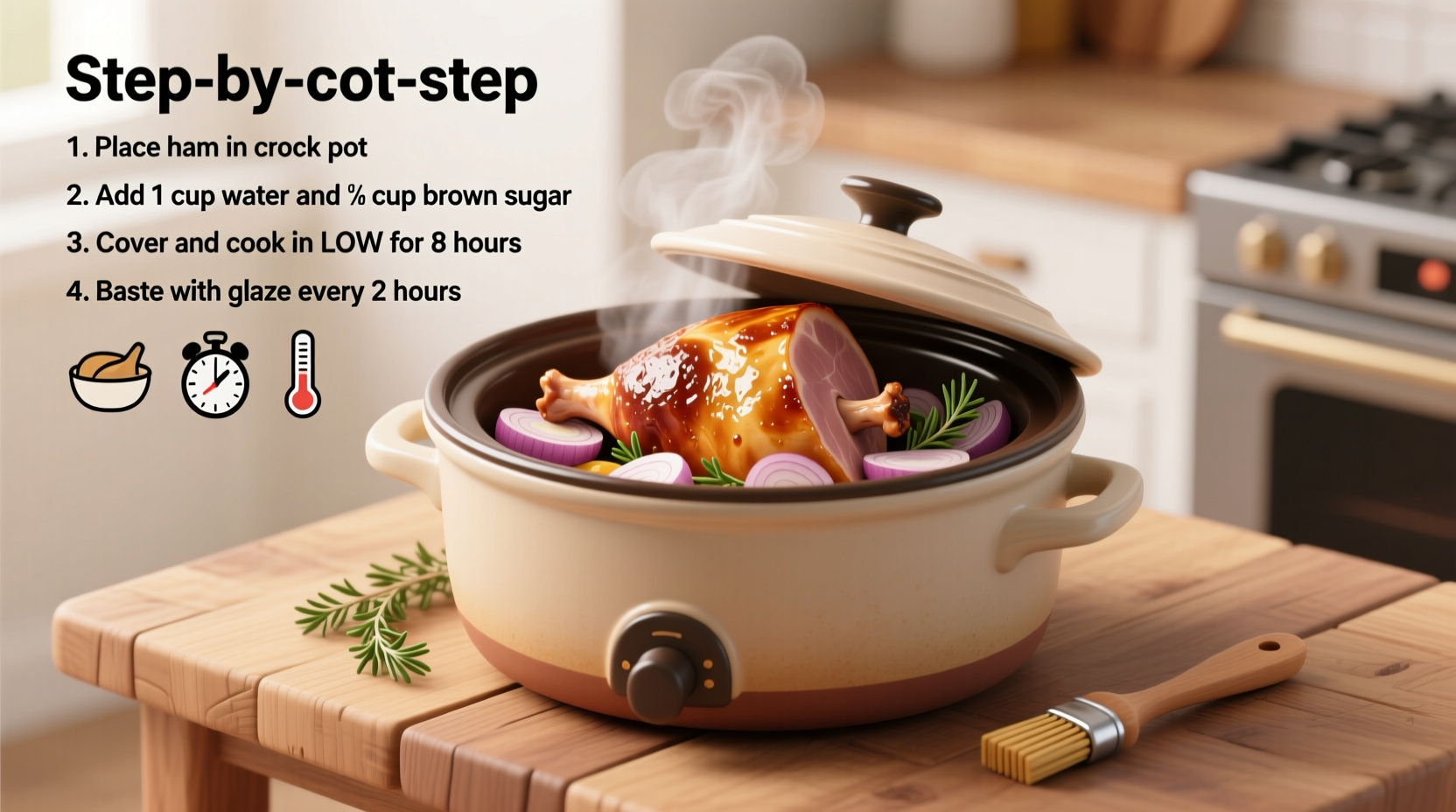 how to cook a ham in the crock pot