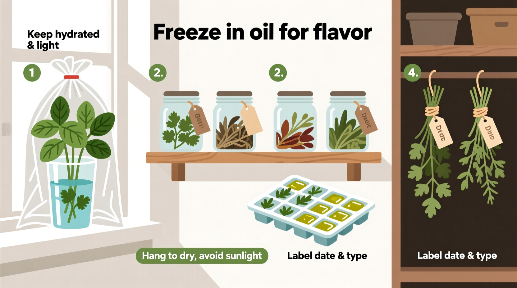 how to store herbs so they last weeks not days