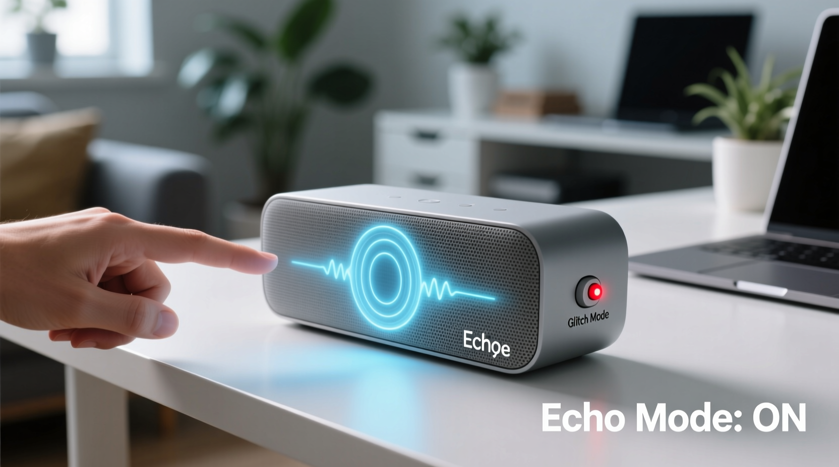 why does my smart speaker echo my voice and how to disable glitch mode