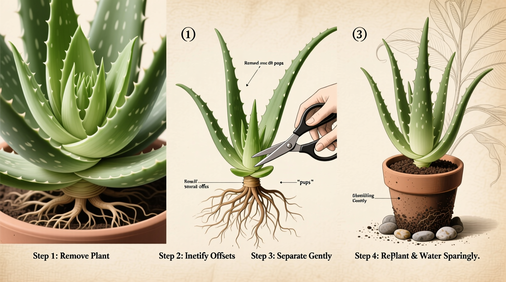How To Split Aloe Vera Plants