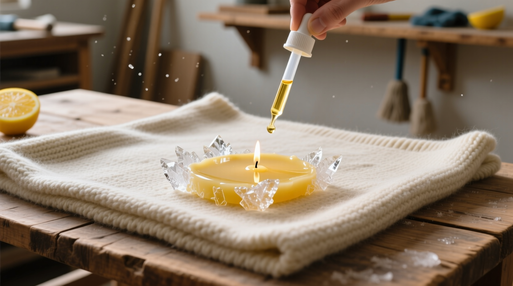 eco friendly candle wax removal for wool