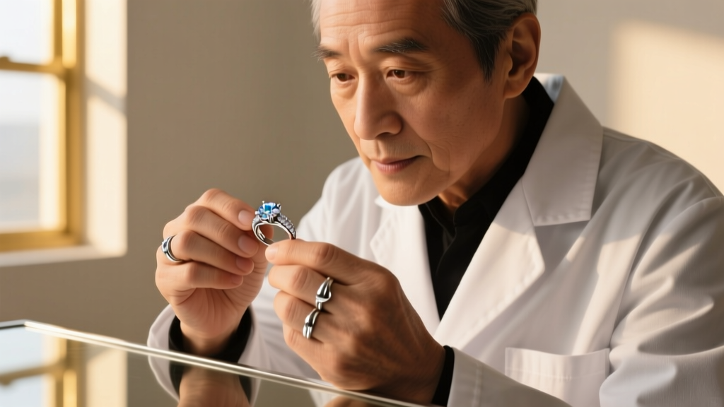 Close-up of a jeweler
