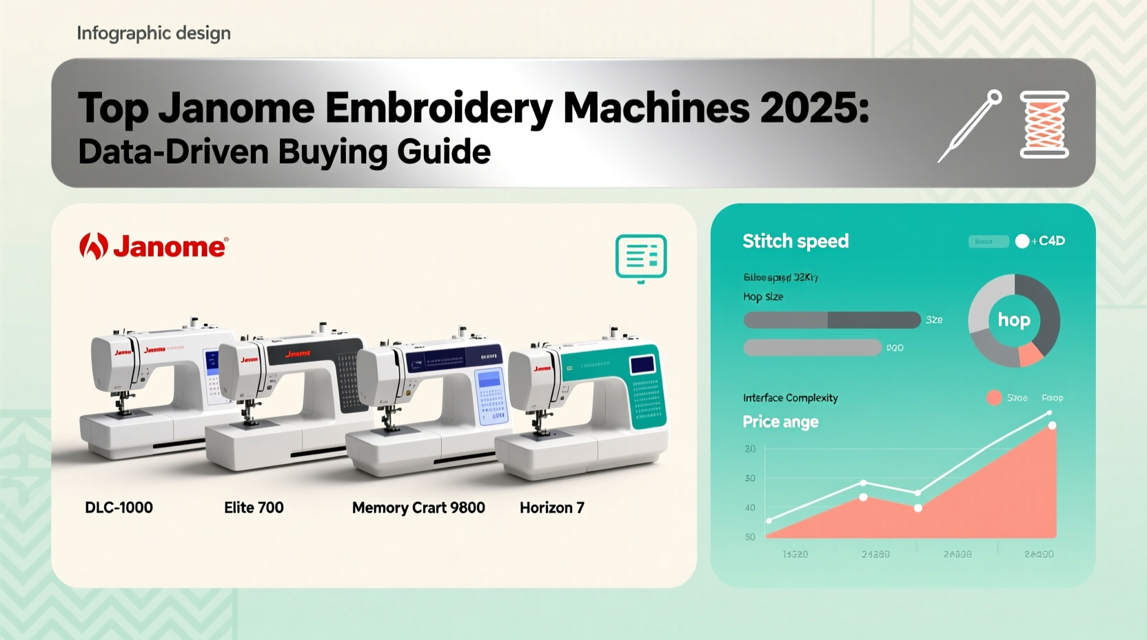 best selling janome embroidery machine