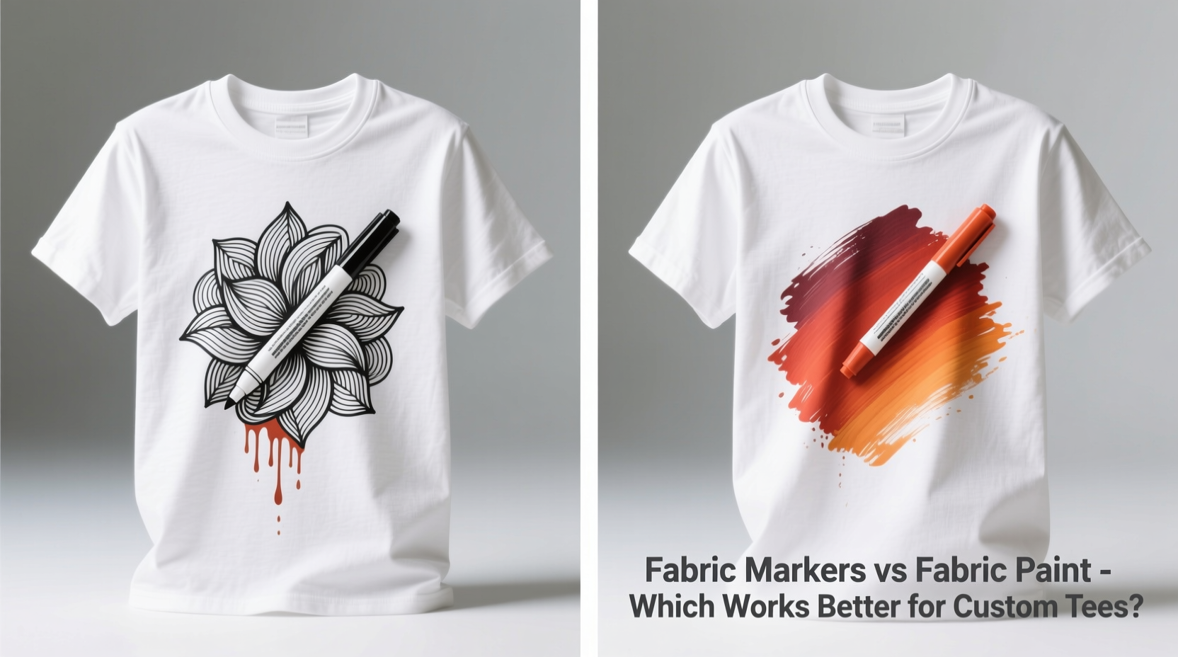 fabric markers vs fabric paint which works better for custom tees