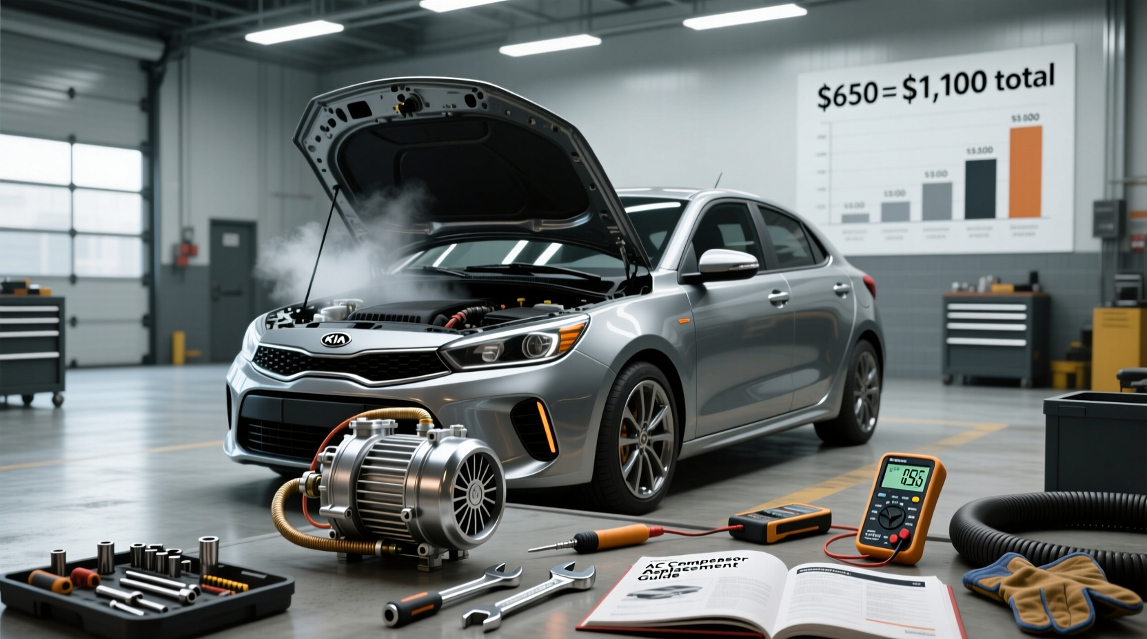 How to Choose Kia Rio AC Compressor, How Much Does It Cost to Replace?