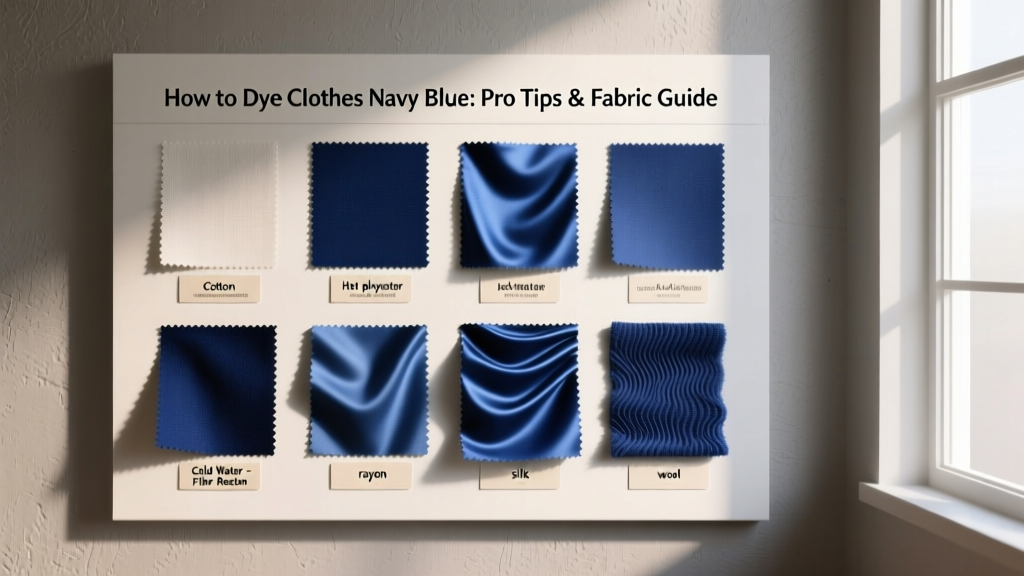 How to Dye Clothes Navy Blue: Pro Tips & Fabric Guide