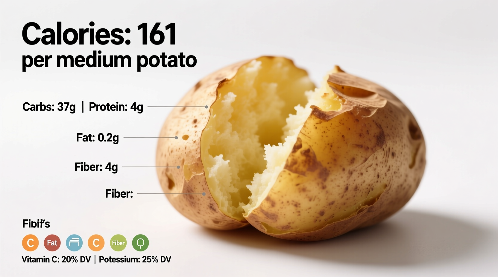 How Many Calories in Potato: Exact Counts by Type & Prep