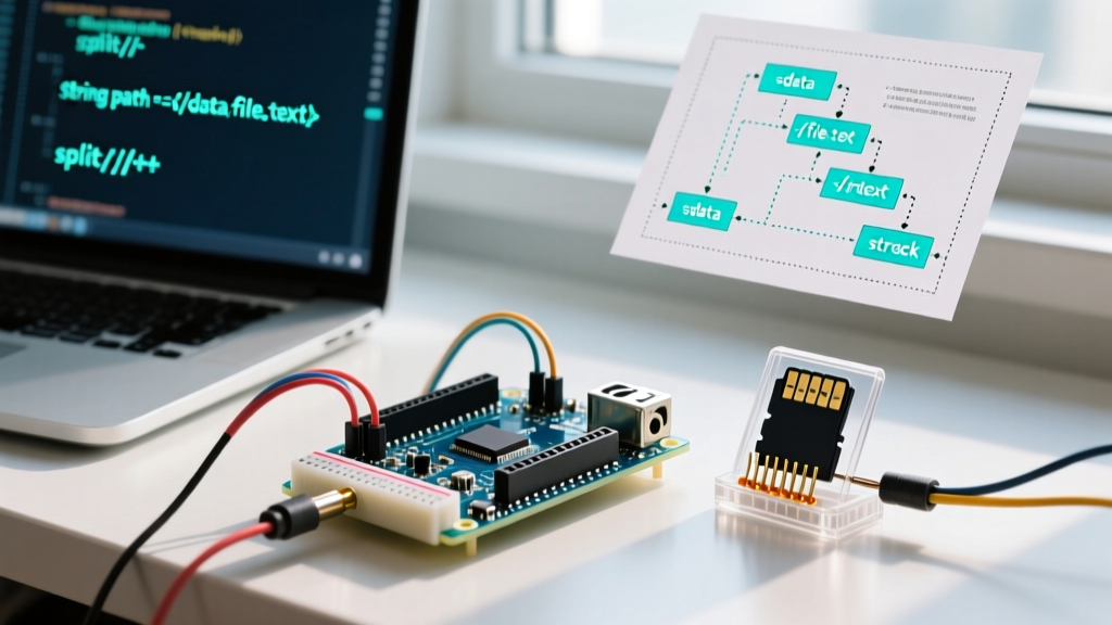 How to Get Parts of Path from String in Arduino C++