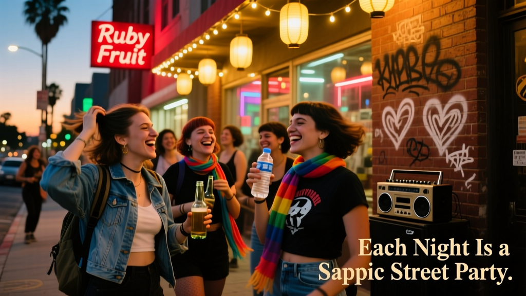 Each Night Is A Sapphic Street Party At The Ruby Fruit In Los Angeles