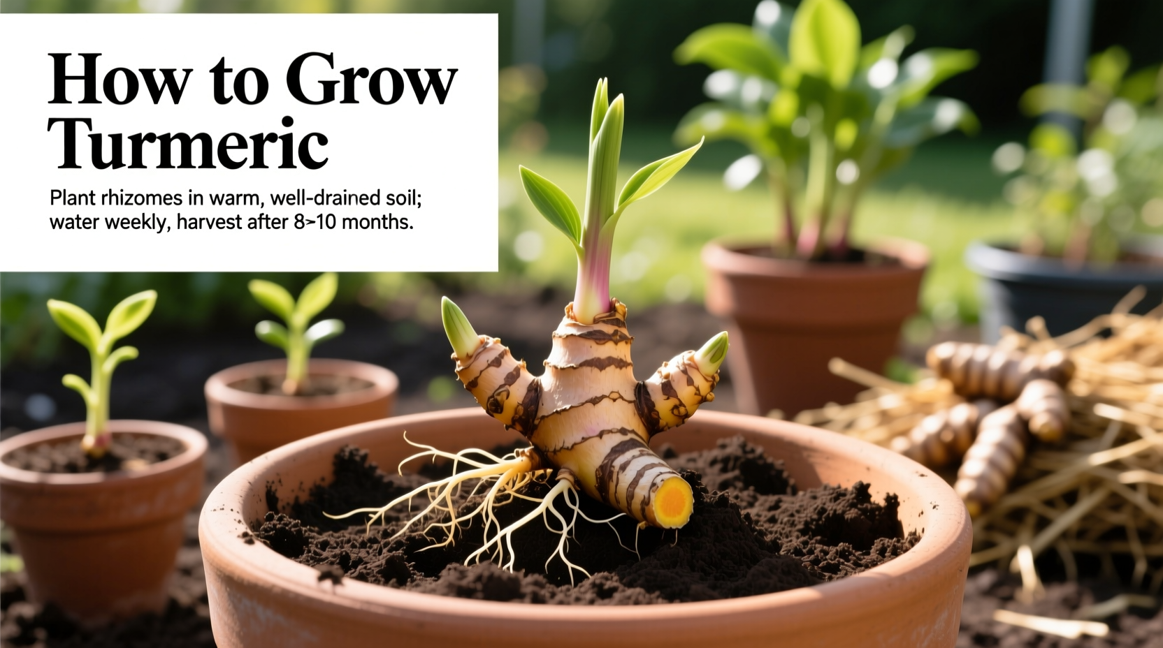 how to grow turmeric  step by step home guide