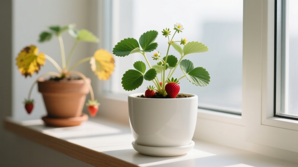 Indoor Strawberry Yellow Leaves: Causes & Fixes