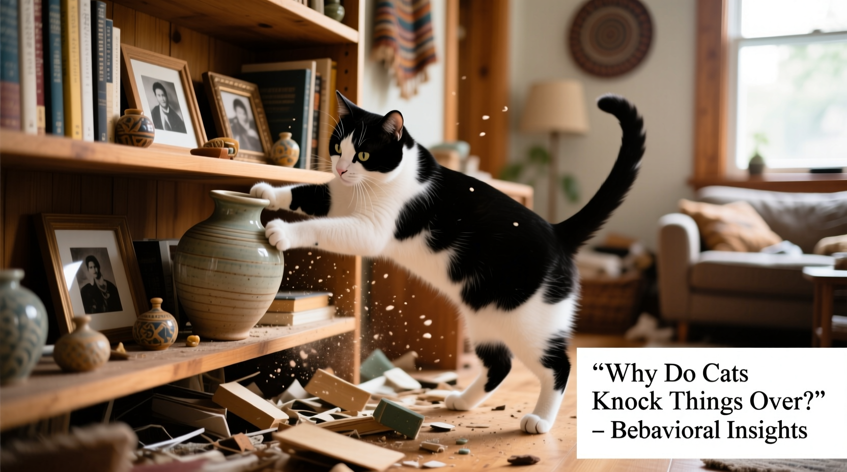 why does my cat knock everything off shelves behavioral insights