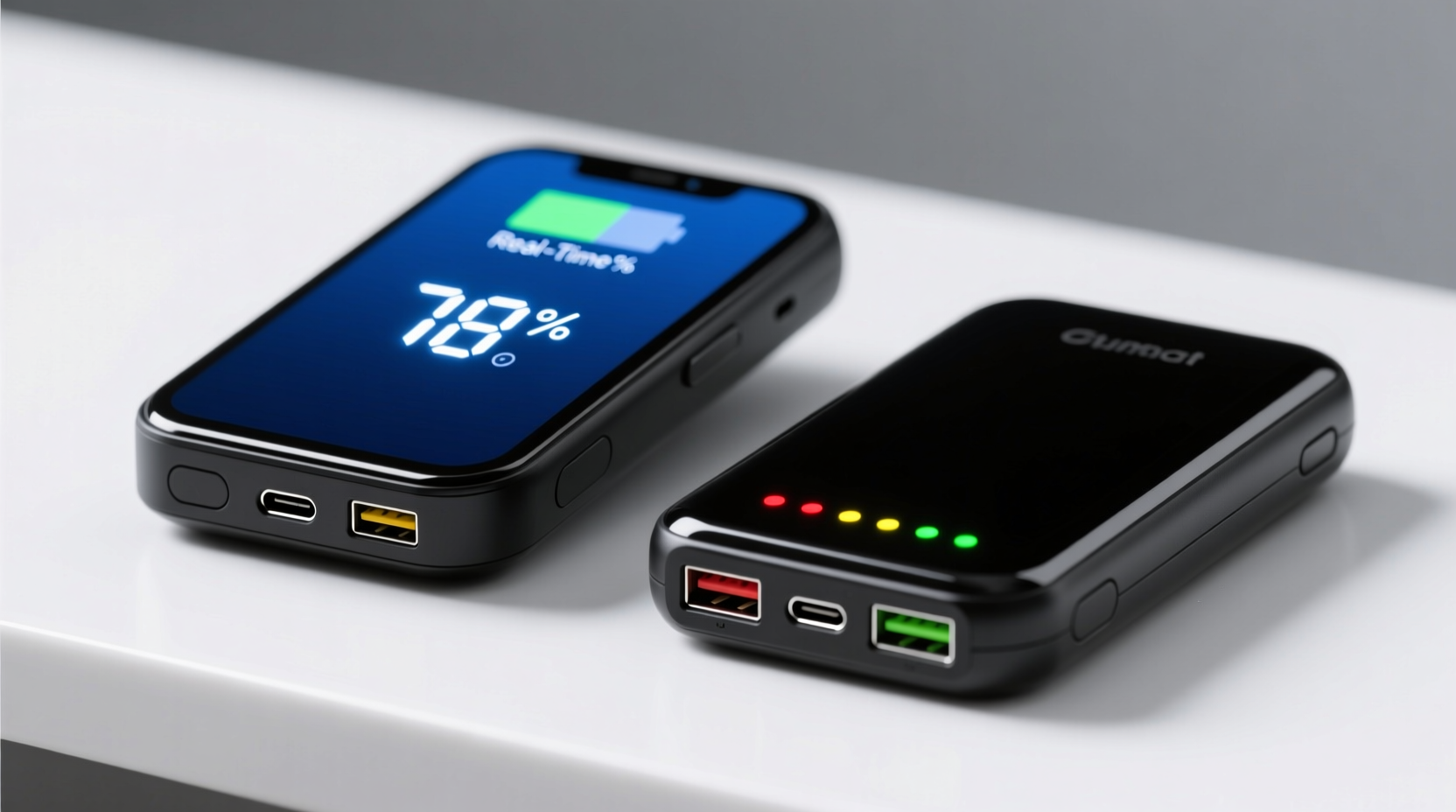 Portable Charger With Led Screen Vs Basic Model Which Tells You Actual ...
