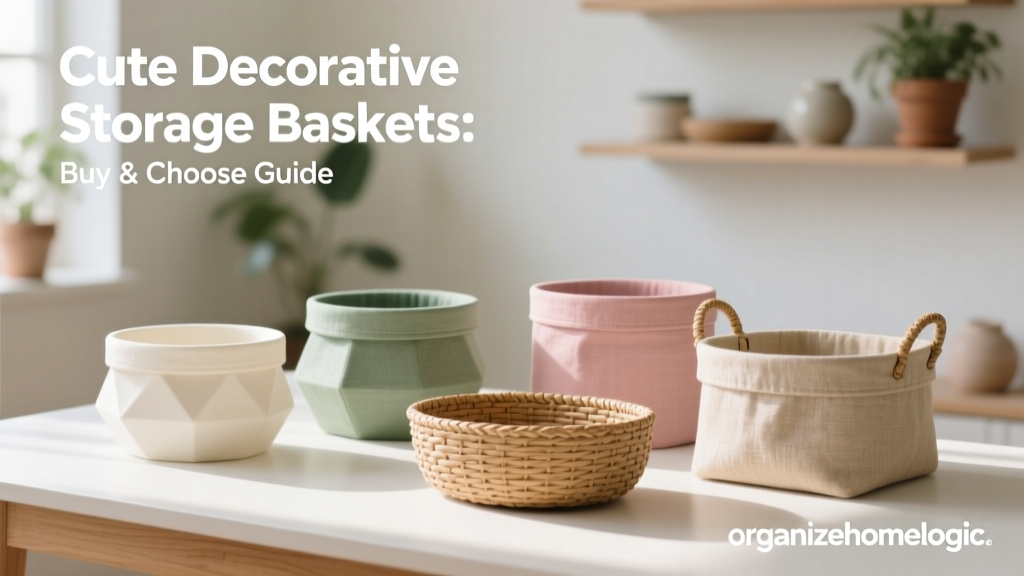 Cute Decorative Storage Baskets: Buy & Choose Guide