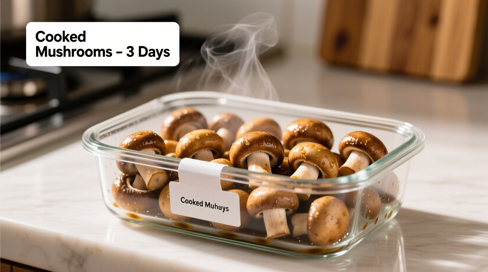 how long does cooked mushrooms last in the fridge