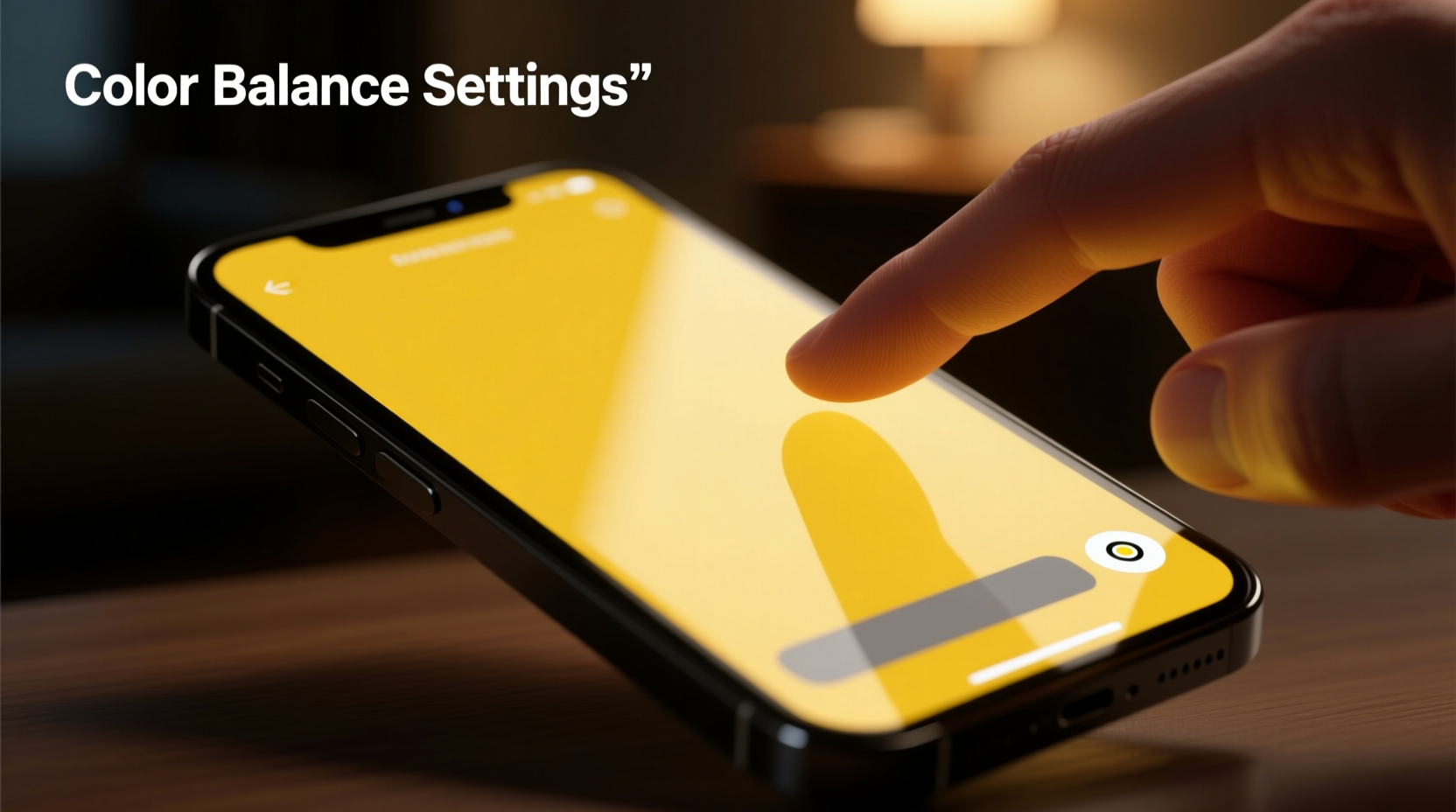 why does my phone screen look yellow and how to fix color balance issues