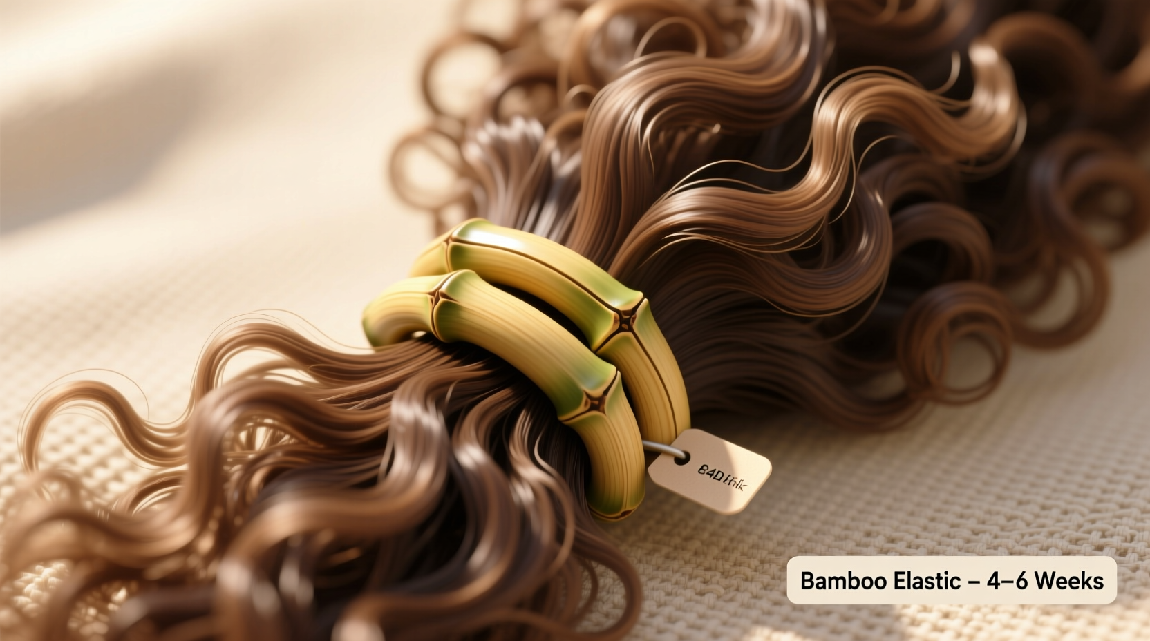 bamboo hair tie vs recycled nylon