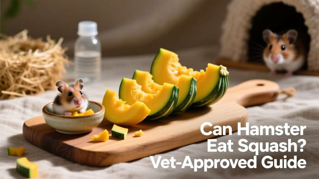 Fresh yellow and green squash slices arranged on a small wooden cutting board next to a hamster-sized bowl
