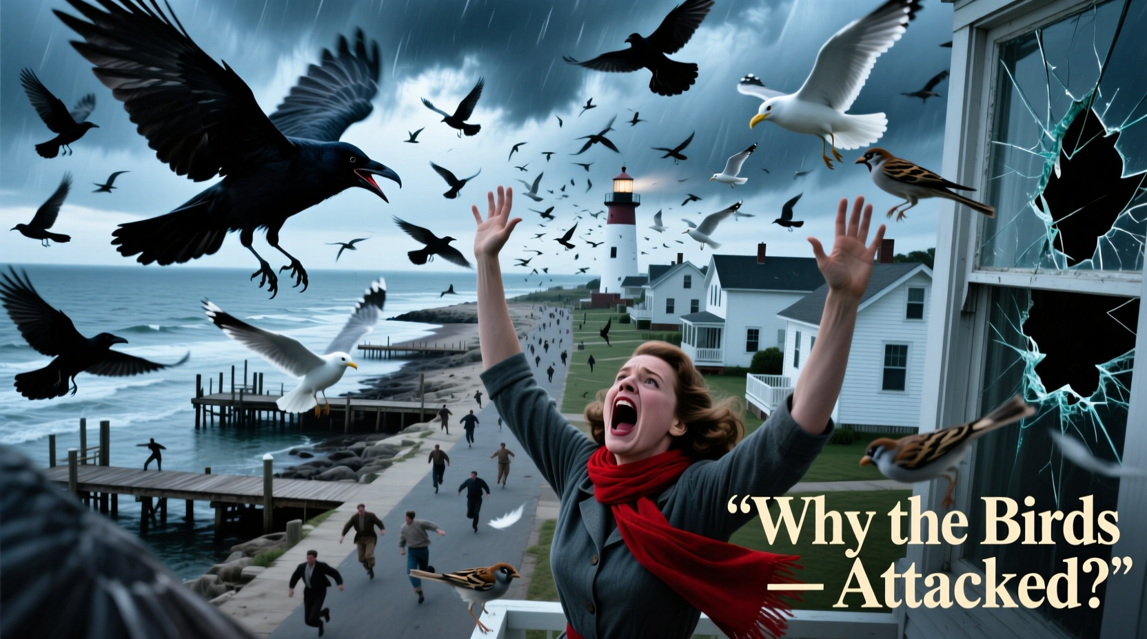 why did the birds attack in the movie the birds