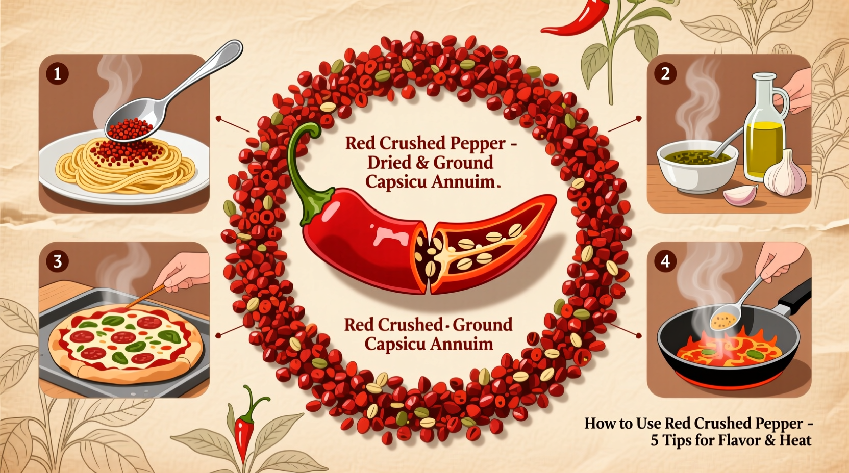 what is red crushed pepper and how to use it