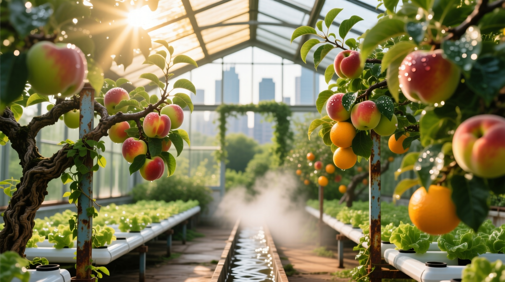 fruit trees thrive in greenhouses