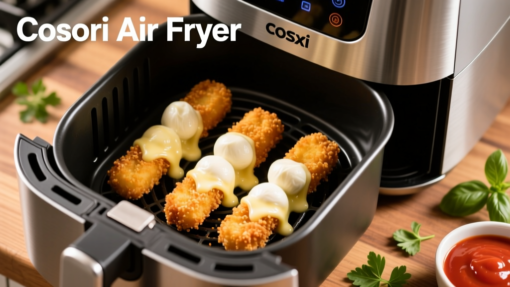 Crispy Mozzarella Sticks in a Cosori Air Fryer (Easy!)