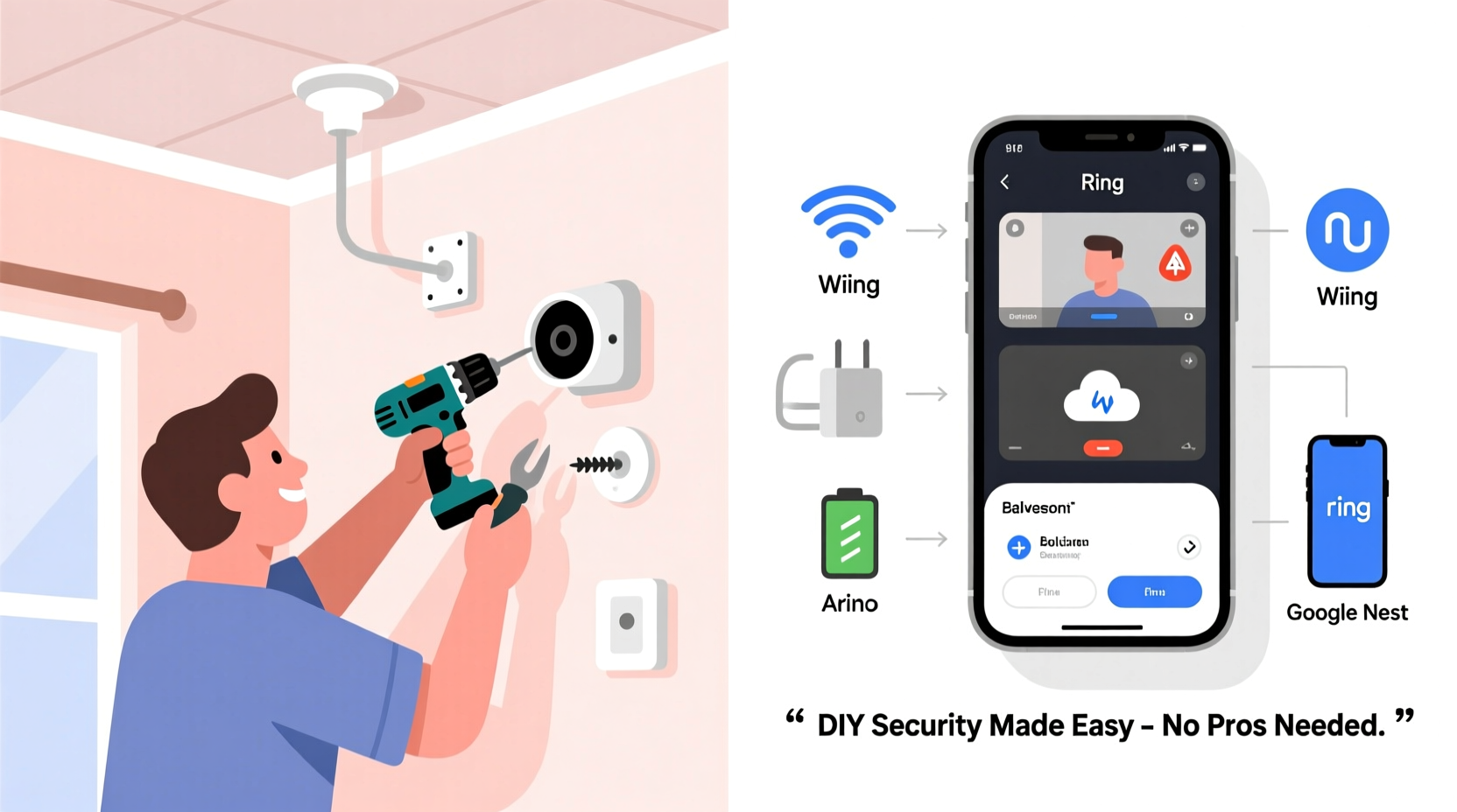 how to set up a home security camera system without hiring anyone