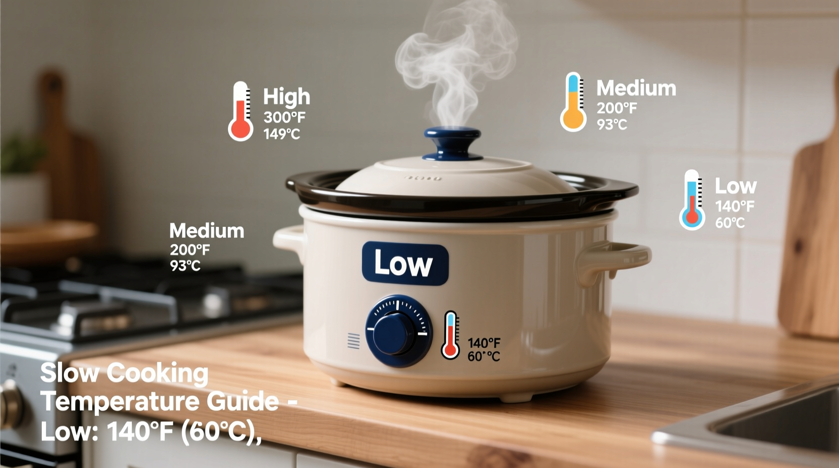 what temperature is slow cooking on low