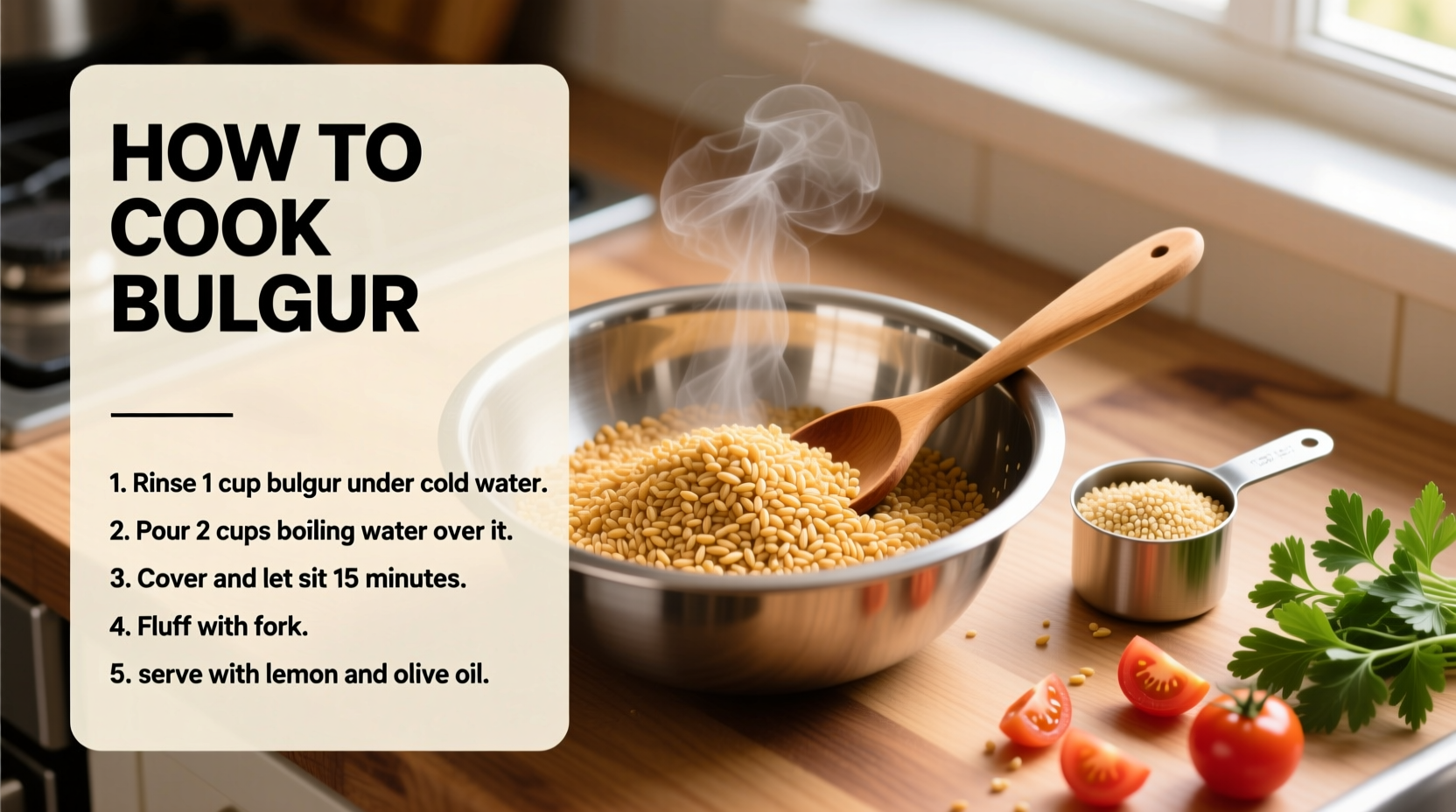 How to Cook Bulgur Perfectly Every Time (15-Minute Method)