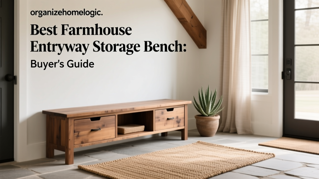 Best Farmhouse Entryway Storage Bench: Buyer's Guide