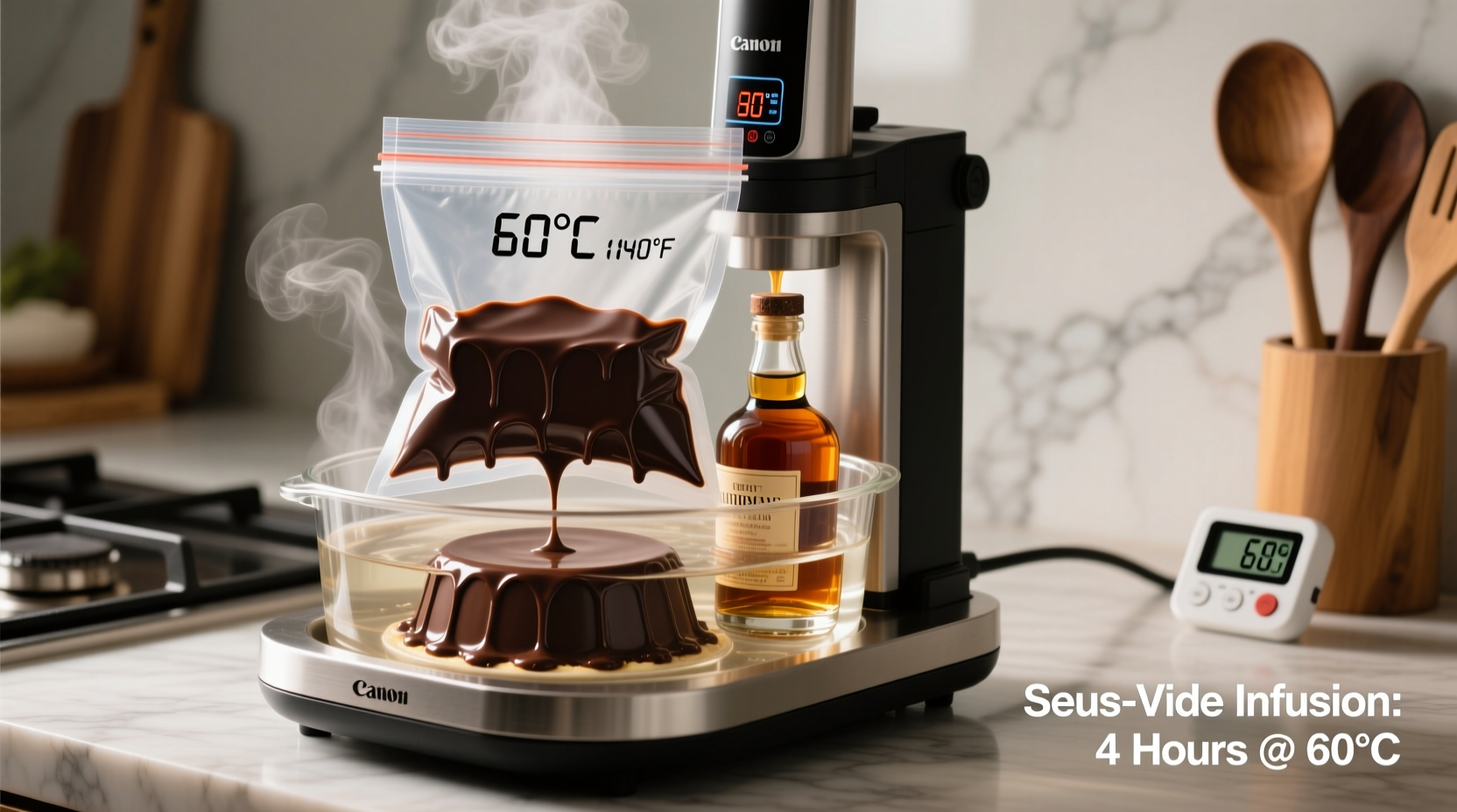 How To Use Sous-vide Cooking To Infuse Spirits Into Desserts Evenly
