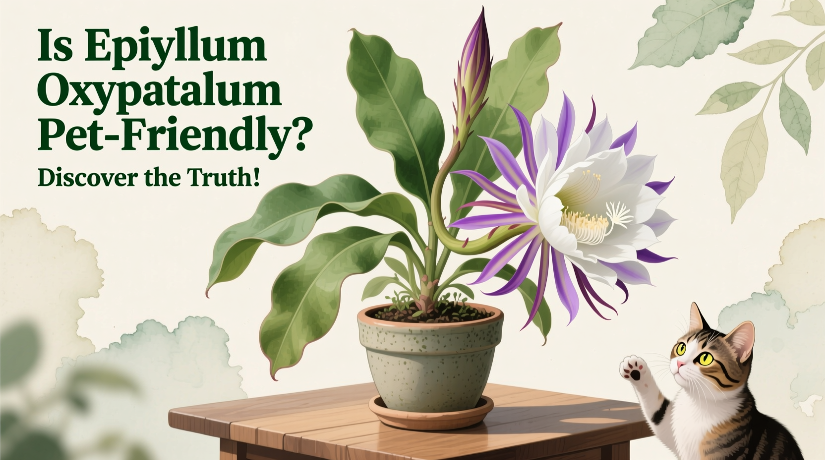 Is Epiphyllum Oxypetalum Pet-Friendly? Discover the Truth!