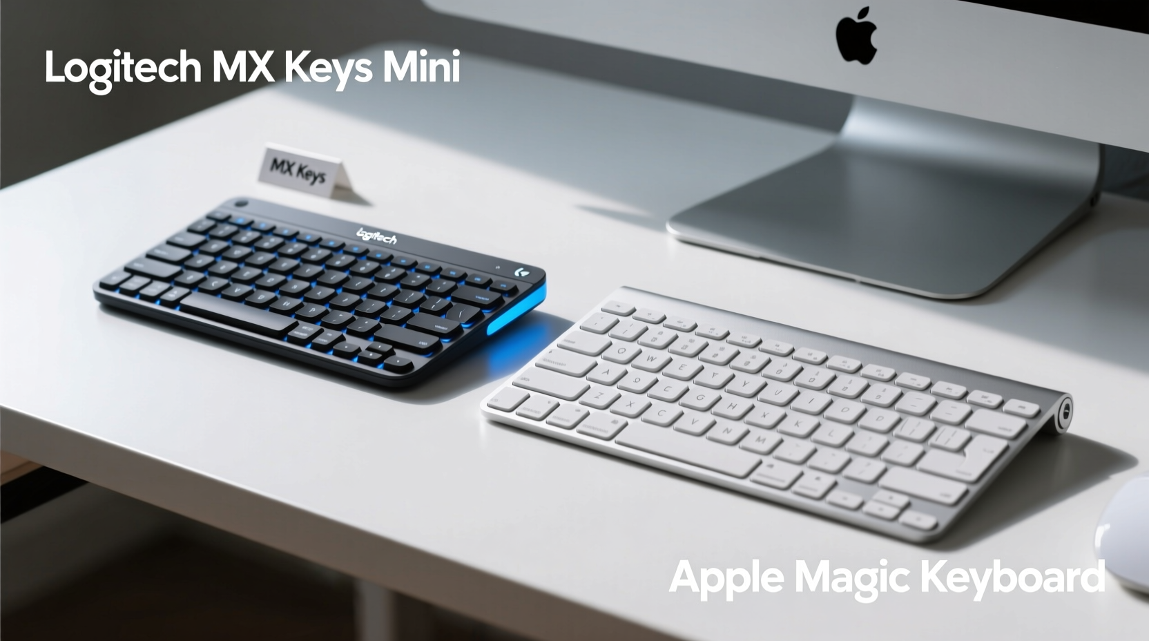 is the logitech mx keys mini better than the apple magic keyboard for typing