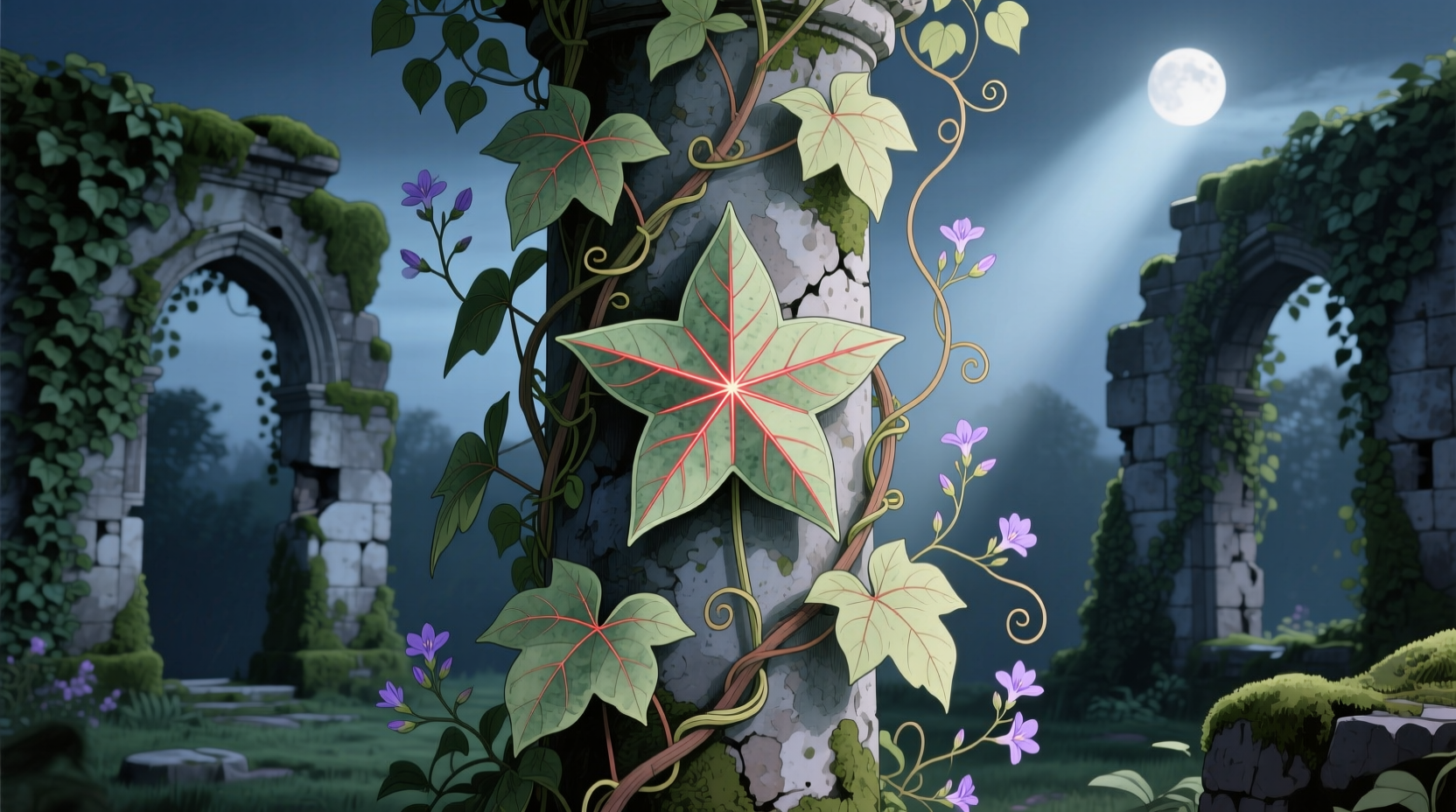vine with star shaped leaves