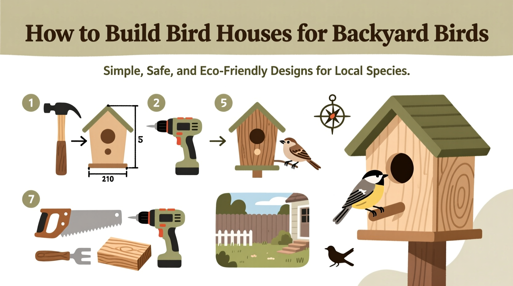 how to build bird houses