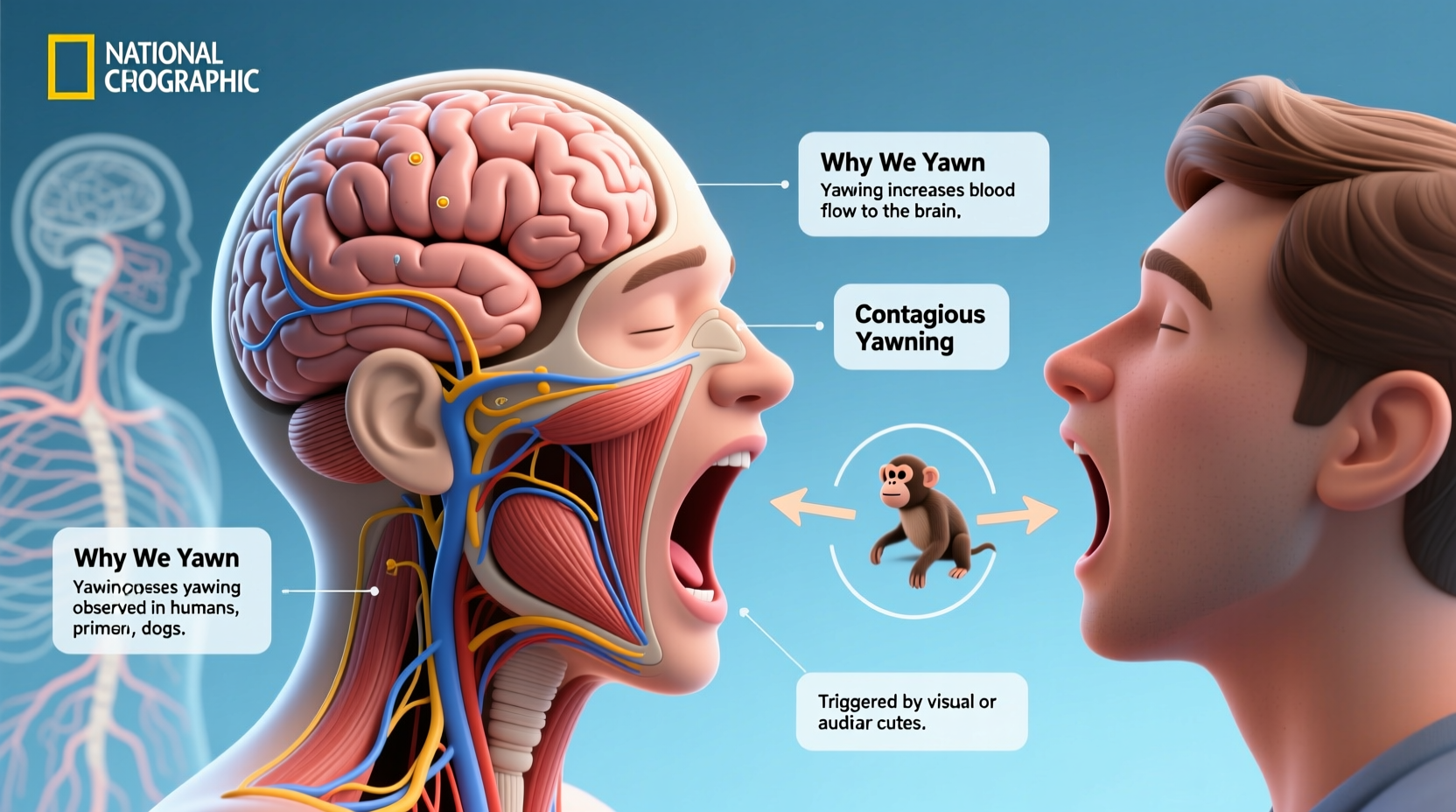 why do we yawn and is it contagious the biology behind yawning